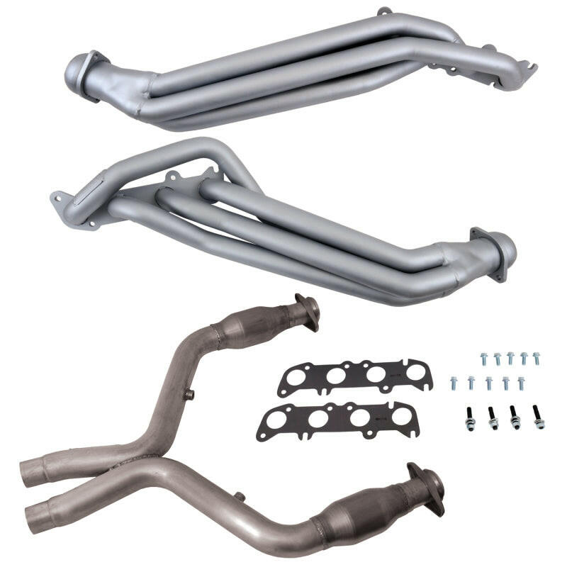 BBK 11-14 Ford Mustang GT 5.0 1-7/8in Long Tube Headers w/High Flow Catted X-Pipe (Ti Ceramic) Headers & Manifolds BBK