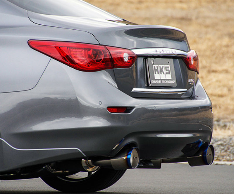 HKS Infiniti Q50 Hybrid VQ37 Dual Hi-Power Titanium Tip Catback Exhaust Catback HKS