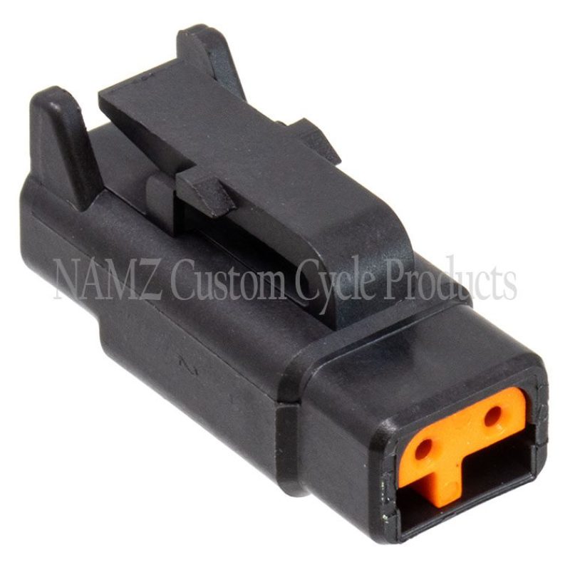 NAMZ Deutsch DTM 2-Position Plug w/2 Stamped Terminals & Wedgelock - Black (HD 74112-98BK) Wiring Connectors NAMZ