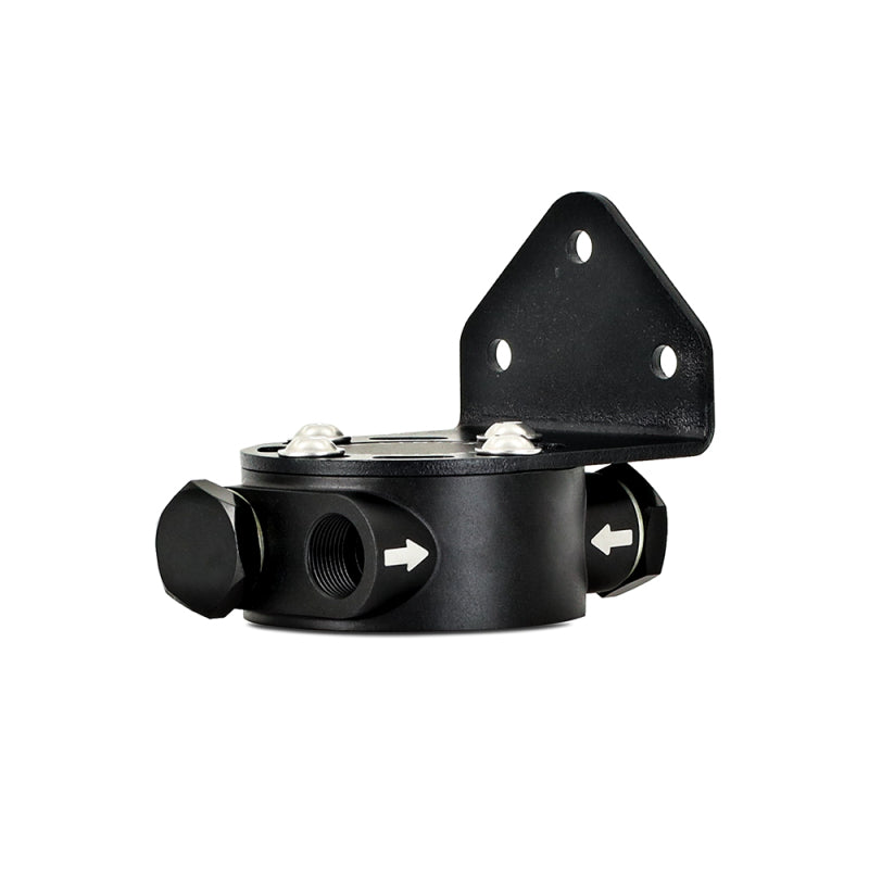 Mishimoto M22 x 1.5 - Remote Oil Filter Mount - Black Fittings Mishimoto