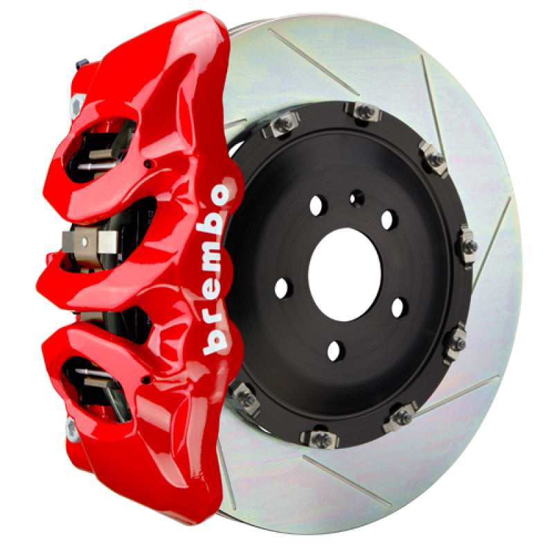 Brembo 25+ BMW X3 30 xDrive (G45) Front GT BBK 6 Piston Cast 380x34 2pc Rotor Slotted Type-1 - Red Brake Kits - Performance Slot Brembo