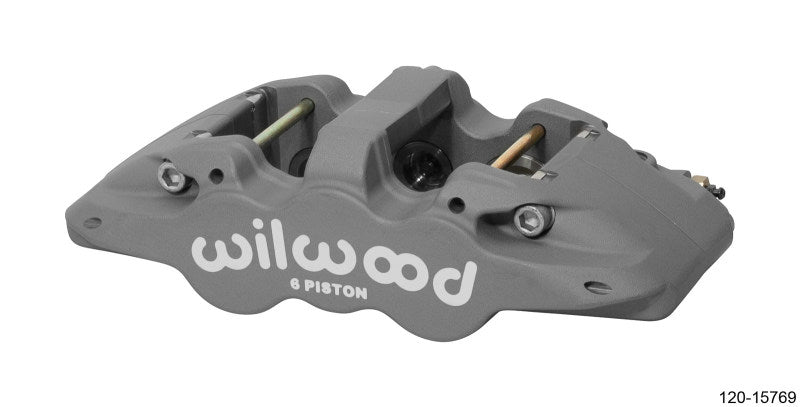 Wilwood Caliper-Aero6-L/H - Type III Ano 1.62/1.12/1.12in Pistons 1.25in Disc Brake Calipers - Perf Wilwood