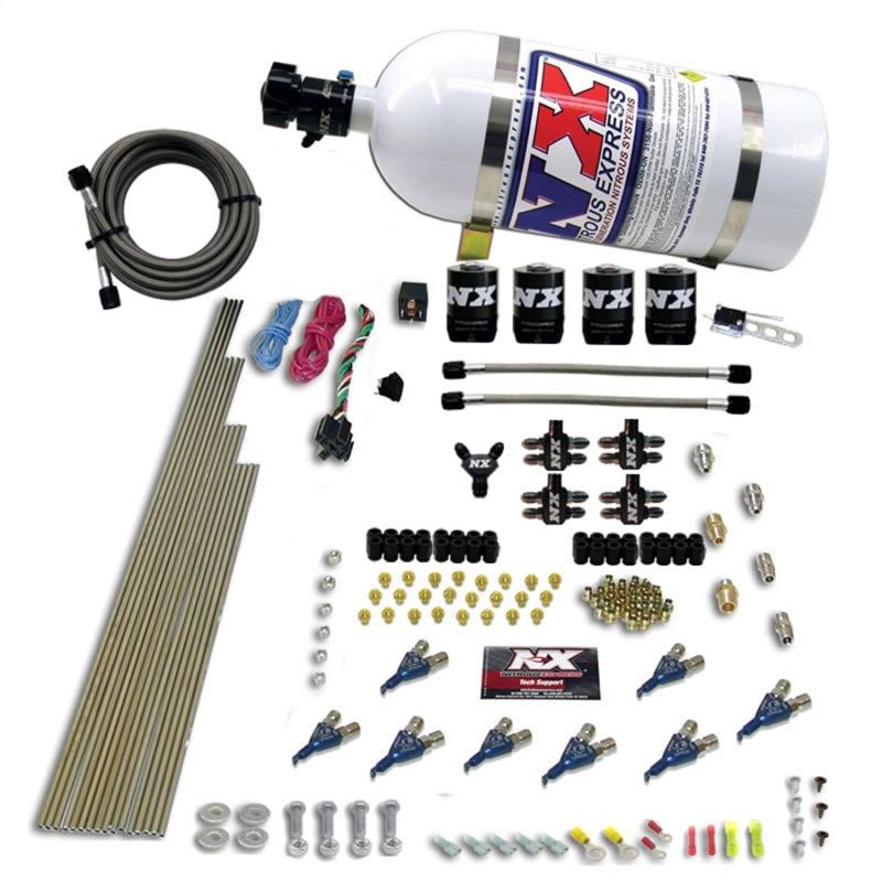 Nitrous Express 8 Cyl Alcohol Nitrous Kit (250-550HP) w/10lb Bottle Nitrous Systems Nitrous Express