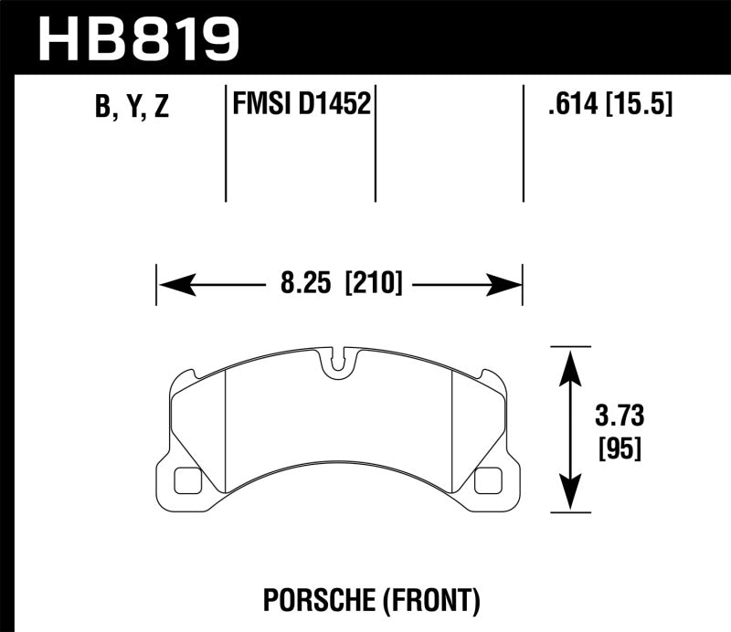 Hawk 11-13 Porsche Cayenne HPS 5.0 Front Brake Pads Brake Pads - Performance Hawk Performance