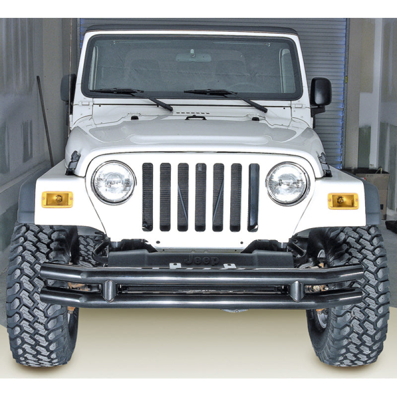 Rugged Ridge 3in Double Tube Bumper 76-06 Jeep CJ / Jeep Wrangler Bumper Accessories Rugged Ridge