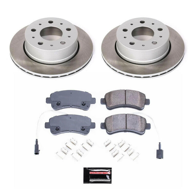 Power Stop 14-15 Ram ProMaster 3500 Rear Semi-Coated Rotor Kit Brake Kits - Performance Blank PowerStop