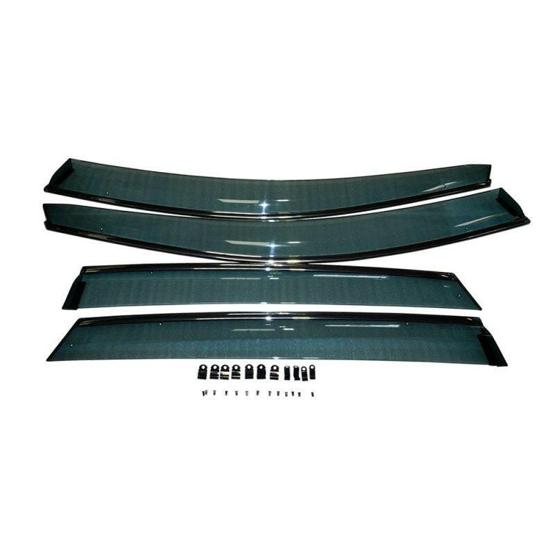 BLOX Racing 07-11 CRV Door Sun Visors Smoke Acrylic 4pcs Wind Deflectors BLOX Racing