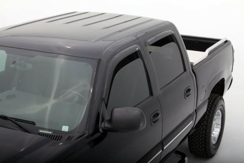 AVS 02-06 Cadillac Escalade EXT Ventvisor Outside Mount Window Deflectors 4pc - Smoke Wind Deflectors AVS