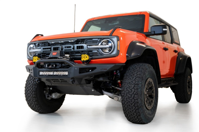 Addictive Desert Designs 22-23 Ford Bronco Raptor Rock Fighter Front Bumper Bumpers - Steel Addictive Desert Designs