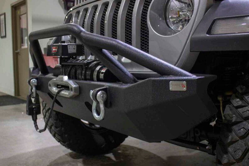 Fishbone Offroad 2018+ Jeep Wrangler JL Mid-Width Winch Front Bumper Bumpers - Steel Fishbone Offroad