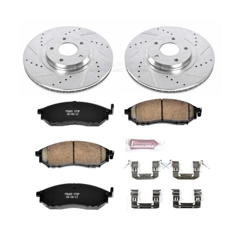 Power Stop 11-14 Nissan Murano Front Z23 Evolution Sport Brake Kit Brake Kits - Performance D&S PowerStop