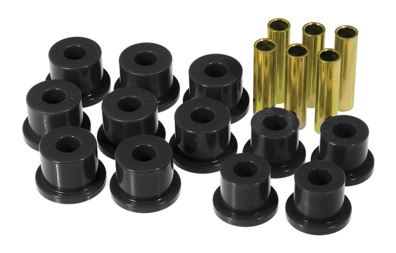 Prothane 81-87 GM K30 Rear Spring & Shackle Bushings (w/ 1.5in OD Frame Shackle Bush) - Black Bushing Kits Prothane