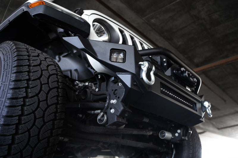 DV8 Offroad 18-23 Jeep Wrangler JL / 20-23 Jeep Gladiator JT FS-7 Mid-Width Winch Front Bumper Bumpers - Steel DV8 Offroad