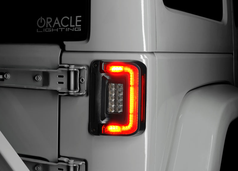 Oracle 07-17 Jeep Wrangler JK Flush Mount LED Tail Lights - Tinted Tail Lights ORACLE Lighting