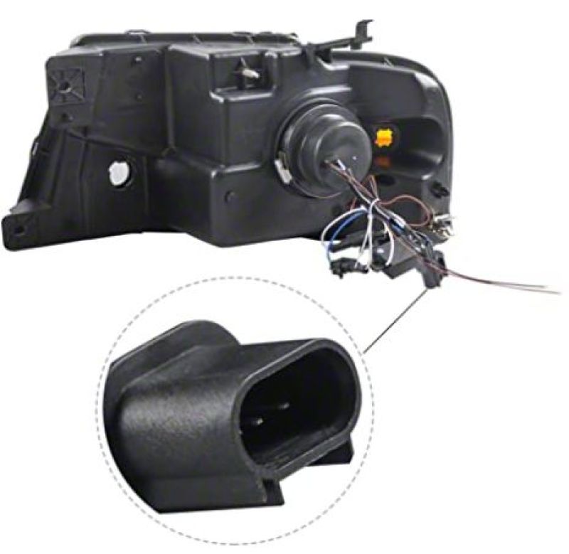 Raxiom 04-08 Ford F-150 Axial Series LED Projector Headlights- Blk Housing (Clear Lens) Headlights Raxiom