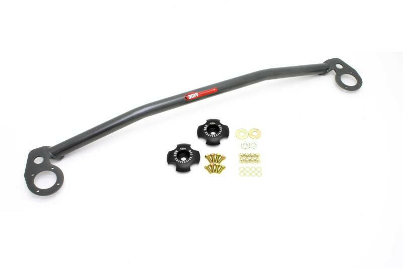 BMR 2010 5th Gen Camaro Front 2-Point Strut Tower Brace - Black Hammertone Strut Bars BMR Suspension
