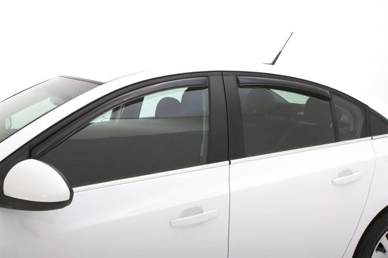 AVS 11-15 Chevy Cruze Ventvisor In-Channel Front & Rear Window Deflectors 4pc - Smoke Wind Deflectors AVS