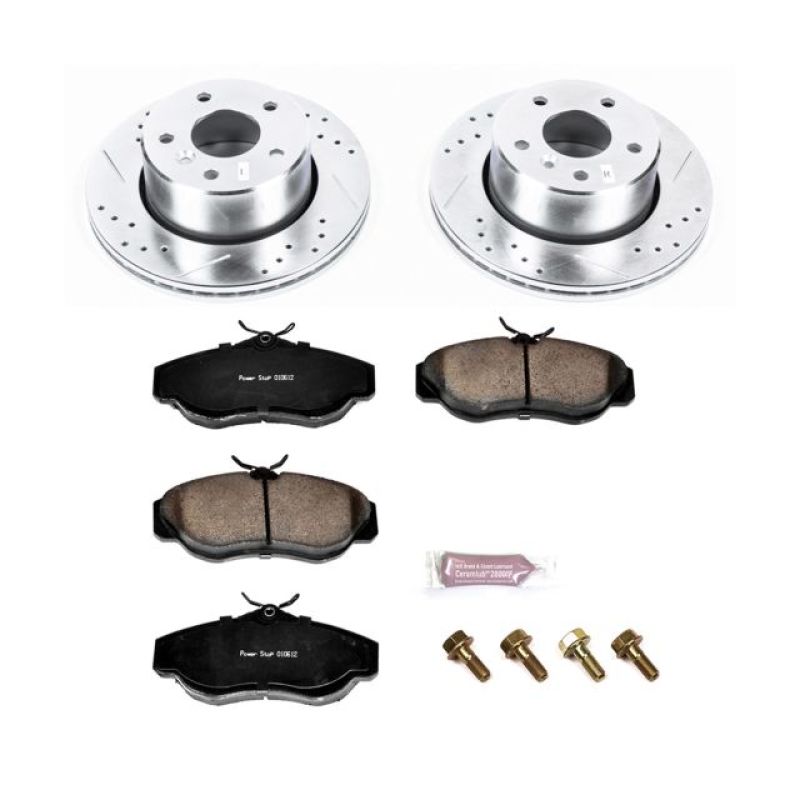 Power Stop 99-04 Land Rover Discovery Front Z23 Evolution Sport Brake Kit Brake Kits - Performance D&S PowerStop