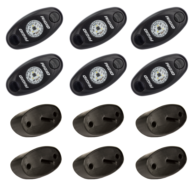 Rigid Industries Rock Light Kit- Blue (6 lights) Sidemarkers & Indicators Rigid Industries