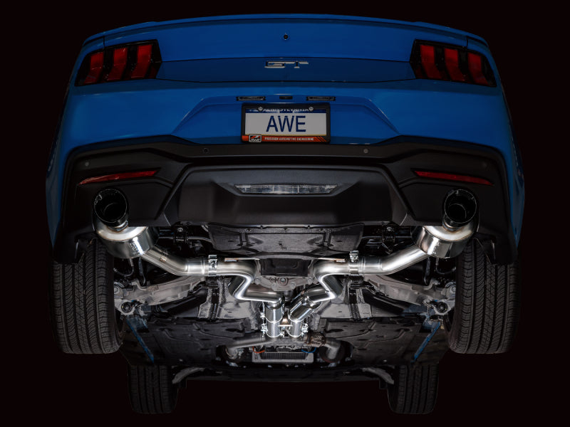 AWE Tuning 2024 Ford Mustang GT Fastback S650 RWD Touring Catback Exhaust w/ Dual Diamond Black Tips Catback AWE Tuning