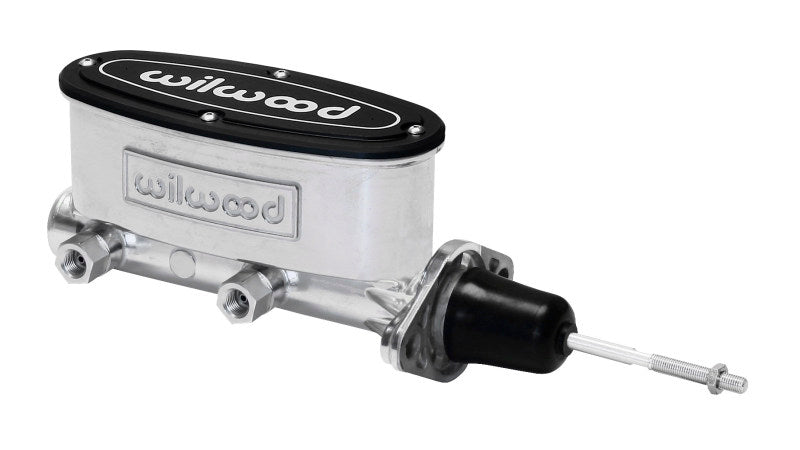 Wilwood High Volume Tandem Master Cylinder - 7/8in Bore Ball Burnished-W/Pushrod Brake Master Cylinder Wilwood