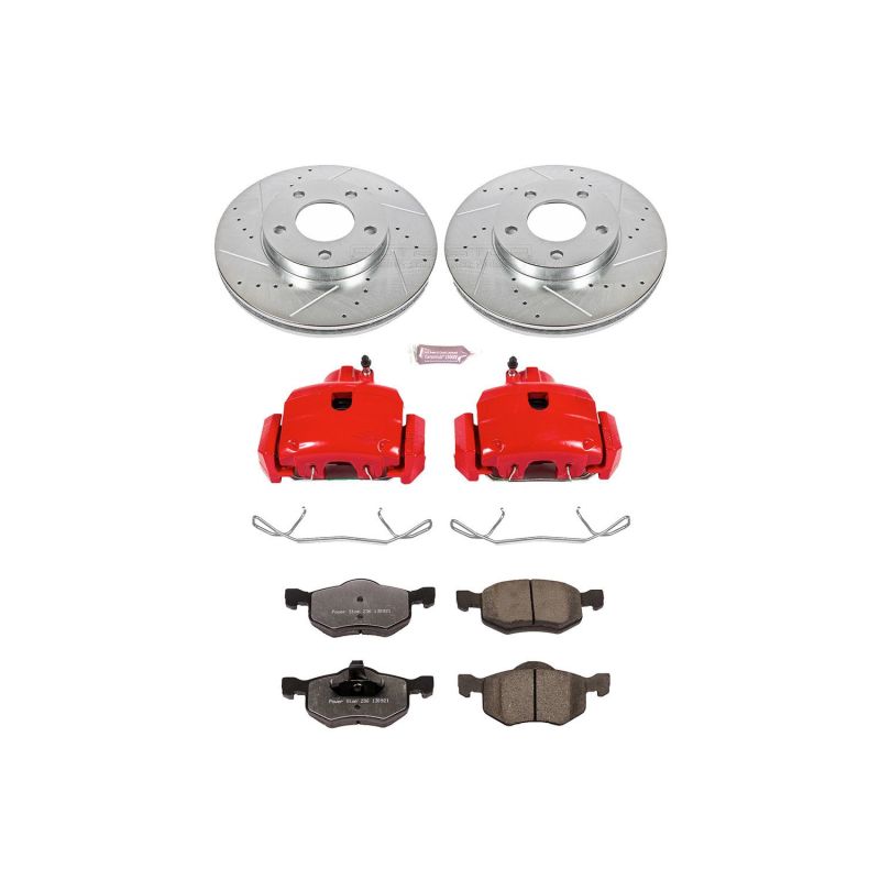 Power Stop 01-07 Ford Escape Front Z36 Truck & Tow Brake Kit w/Calipers Brake Kits - Performance D&S PowerStop