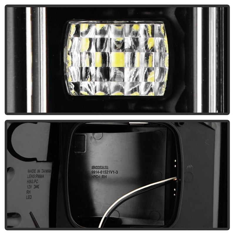 Spyder 21-23 Ford F150 (Factory Halogen) Light Bar LED Tail Lights - Black (ALT-YD-FF15021HAL-BK) Tail Lights SPYDER