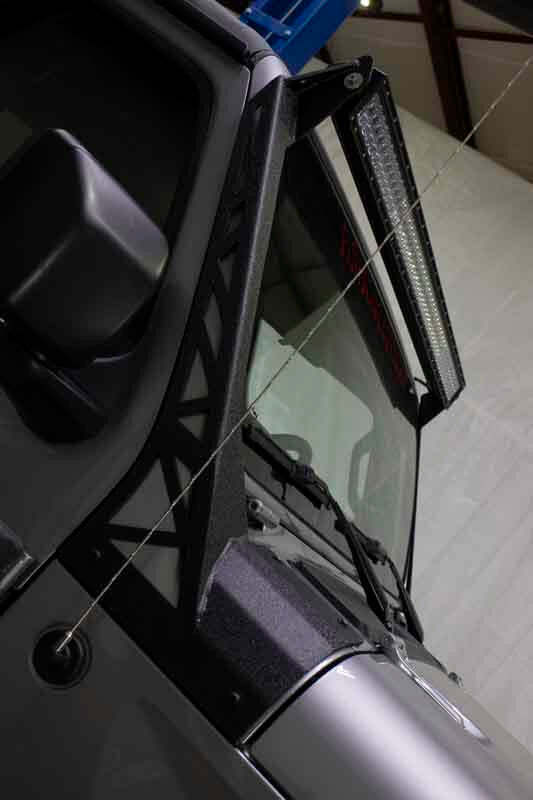 Fishbone Offroad 2018+ Jeep Wrangler JL Windshield Light Bracket Light Mounts Fishbone Offroad