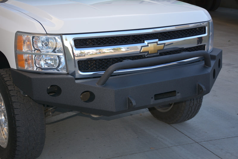 DV8 Offroad 07-13 Chevrolet Silverado 1500 Front Bumper - Black Powdercoat Bumpers - Steel DV8 Offroad