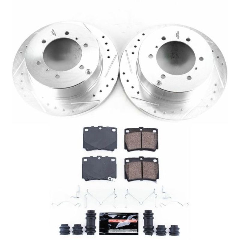 Power Stop 97-04 Mitsubishi Montero Sport Rear Z23 Evolution Sport Brake Kit Brake Kits - Performance D&S PowerStop