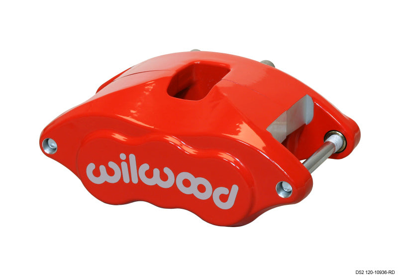 Wilwood Caliper-D52-Red 2.00/2.00in Pistons 1.28in Disc Brake Calipers - Perf Wilwood