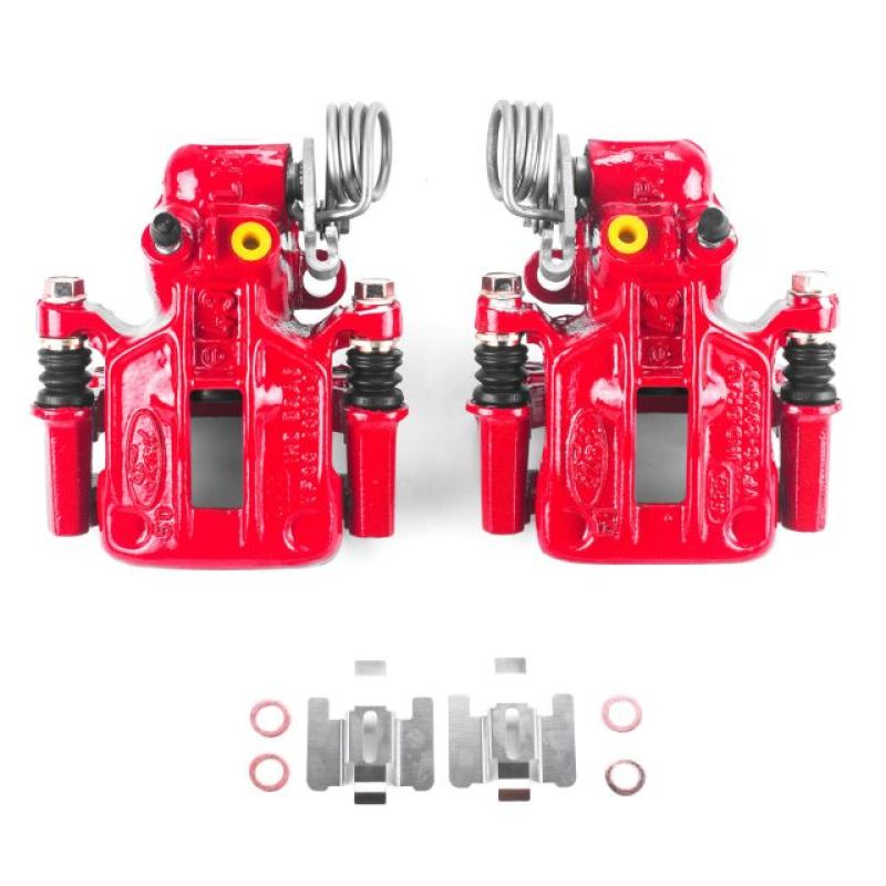Power Stop 93-07 Ford Taurus Rear Red Calipers w/Brackets - Pair Brake Calipers - Perf PowerStop