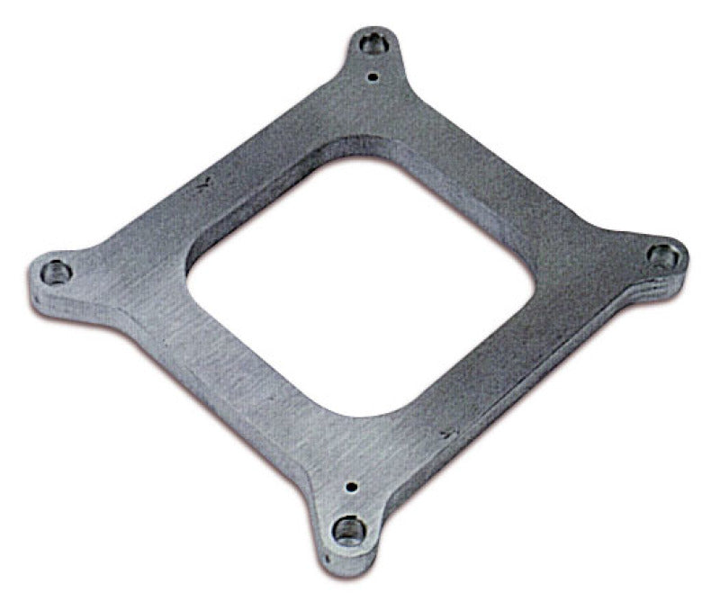 Moroso 4150/4160 Carburetor Spacer - Open Plenum - 1/2in - Billet Aluminum Hardware - Singles Moroso