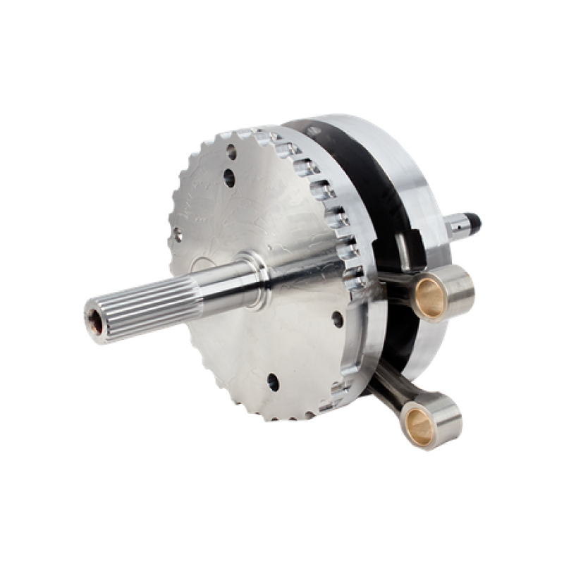 S&S Cycle 2007+ BT 4-3/8in Stroke Flywheel Assembly w/o Sprocket Shaft Bearing Race Flywheels S&S Cycle