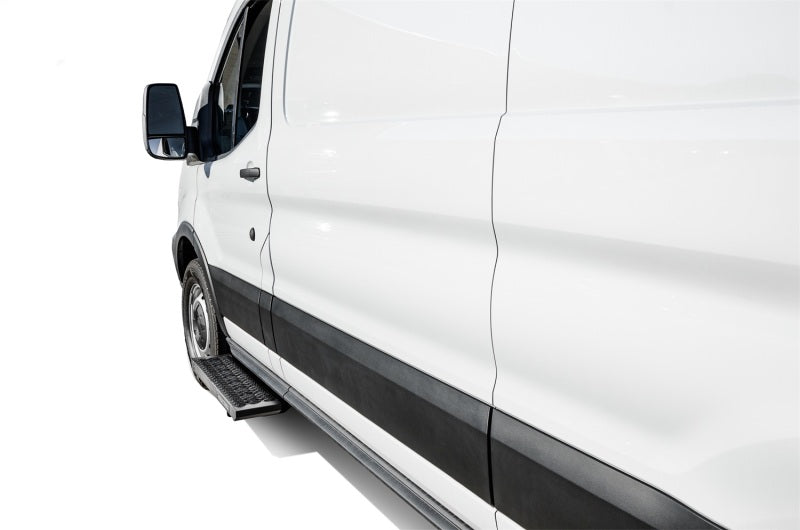 N-Fab Growler Fleet 2019 Ford Transit Van - Cab Length - Tex. Black Running Boards N-Fab
