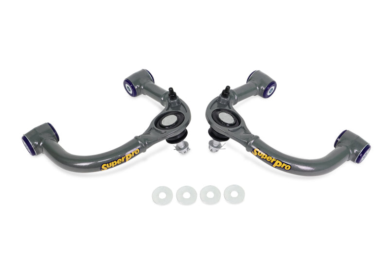 SuperPro 03-09 Lexus GX470 / Toyota 4Runner Sport 4WD Front Upper Fixed Offset Control Arm Set Control Arms Superpro