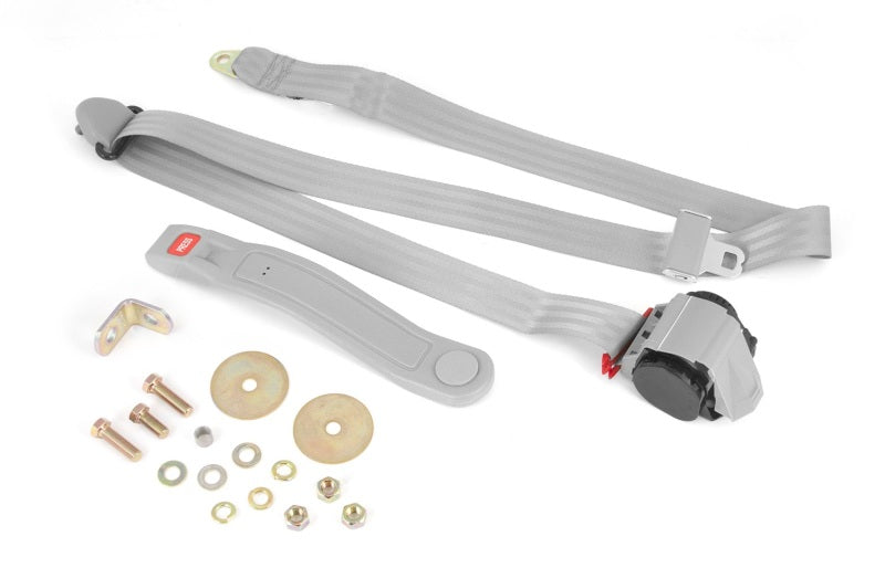 Omix 3-Point Seatbelt Gray 76-83 CJ5 & 87-95(YJ) Seat Belts & Harnesses OMIX