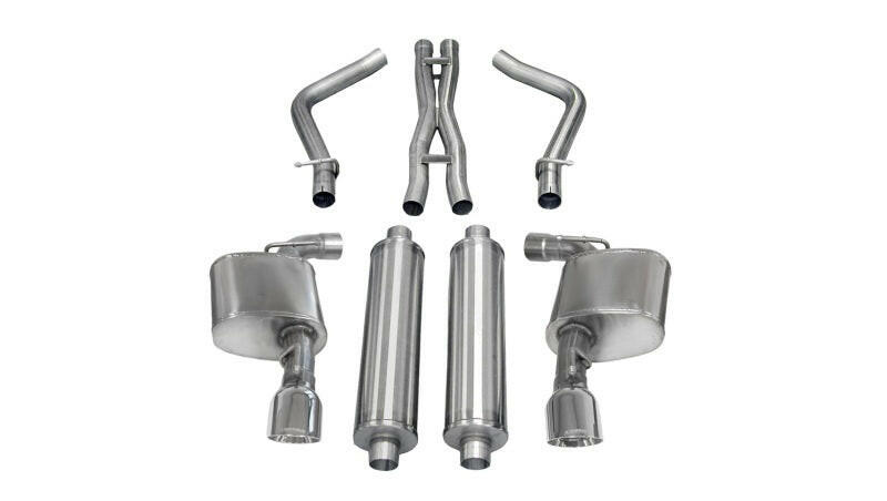 Corsa 2012-2013 Dodge Charger SRT-8 6.4L V8 Polished Sport Cat-Back Exhaust Catback CORSA Performance