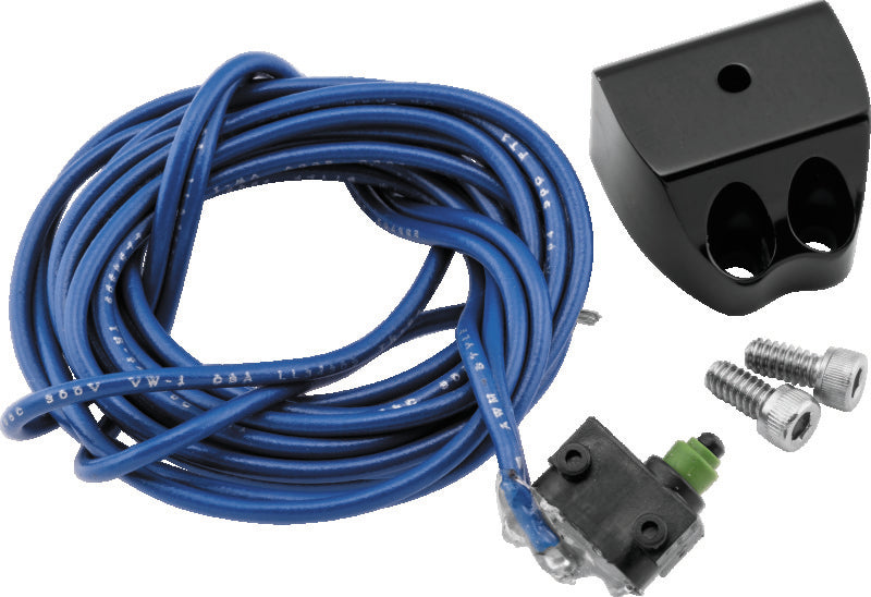 Performance Machine Brake Light Switch Assembly - Black Ano Handlebars Performance Machine