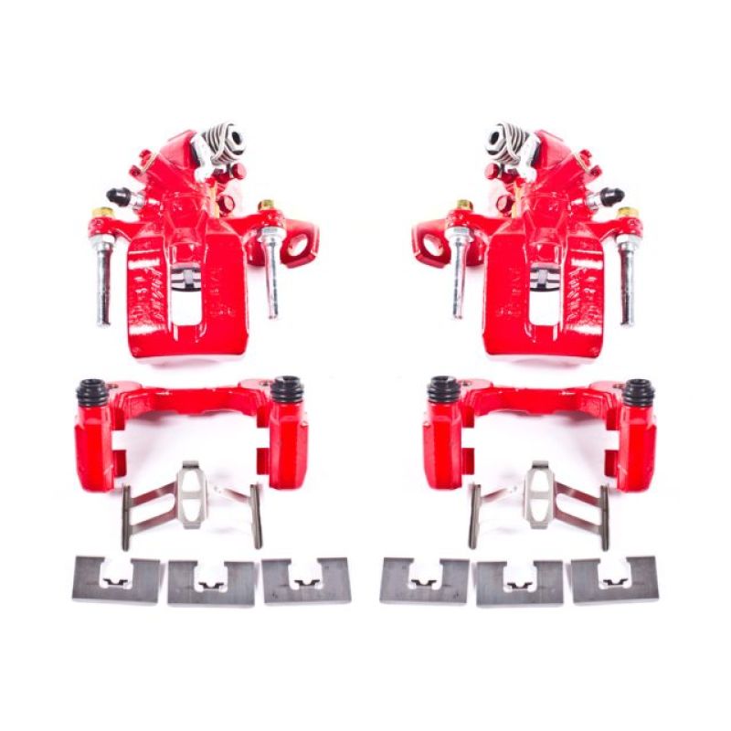 Power Stop 06-11 Acura CSX Rear Red Calipers w/Brackets - Pair Brake Calipers - Perf PowerStop