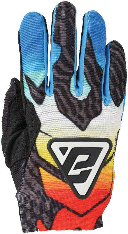 Answer 25 Aerlite Drip Gloves Black/White/Rainbow - Large Gloves Answer