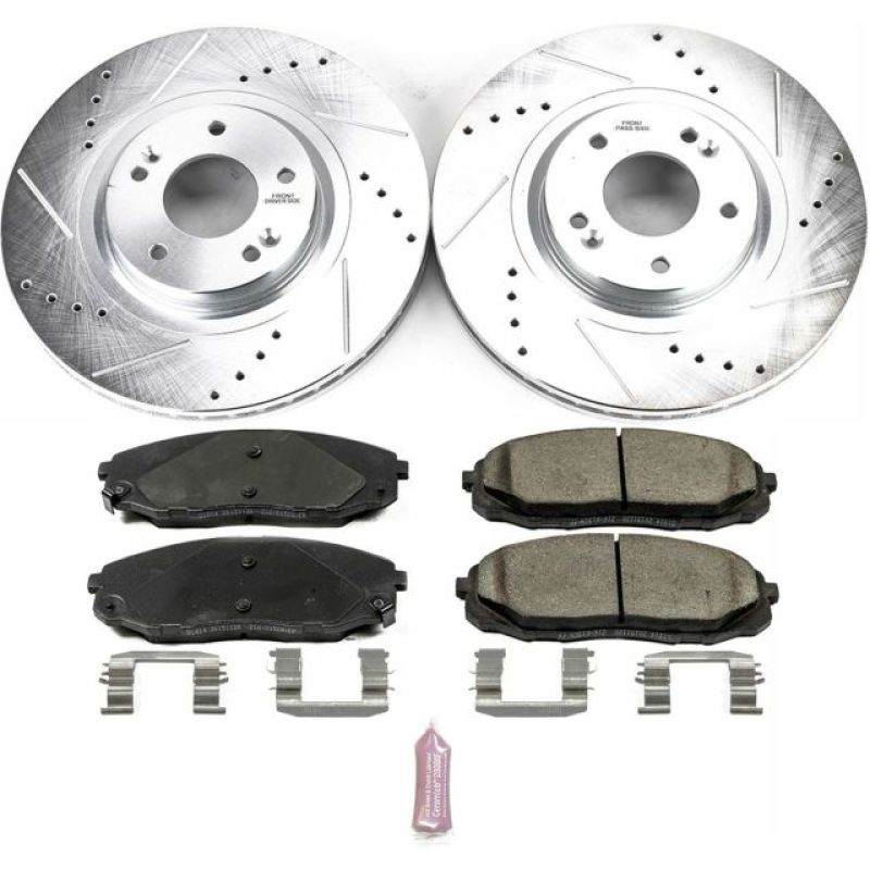 Power Stop 15-19 Kia Sedona Front Z23 Evolution Sport Brake Kit Brake Kits - Performance D&S PowerStop