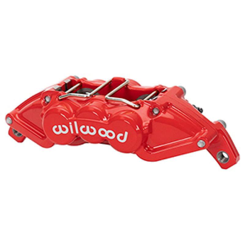 Wilwood Universal UTV4 Caliper 1.00/1.00in Pistons 25in Rotor - Red Brake Kits - Performance Drill Wilwood