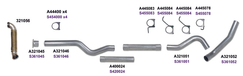 Diamond Eye KIT 4in Catback MRP Single w/ TDP SS 04-05 Chevy/GMC 6.6L Duramax 2500/3500 Catback Diamond Eye Performance