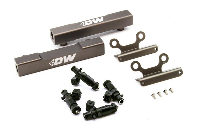 DeatschWerks 02+ Subaru WRX / 07+ STI/LGT Top Feed Fuel Rail Upgrade Kit w/ 1200cc Injectors Fuel Rails DeatschWerks