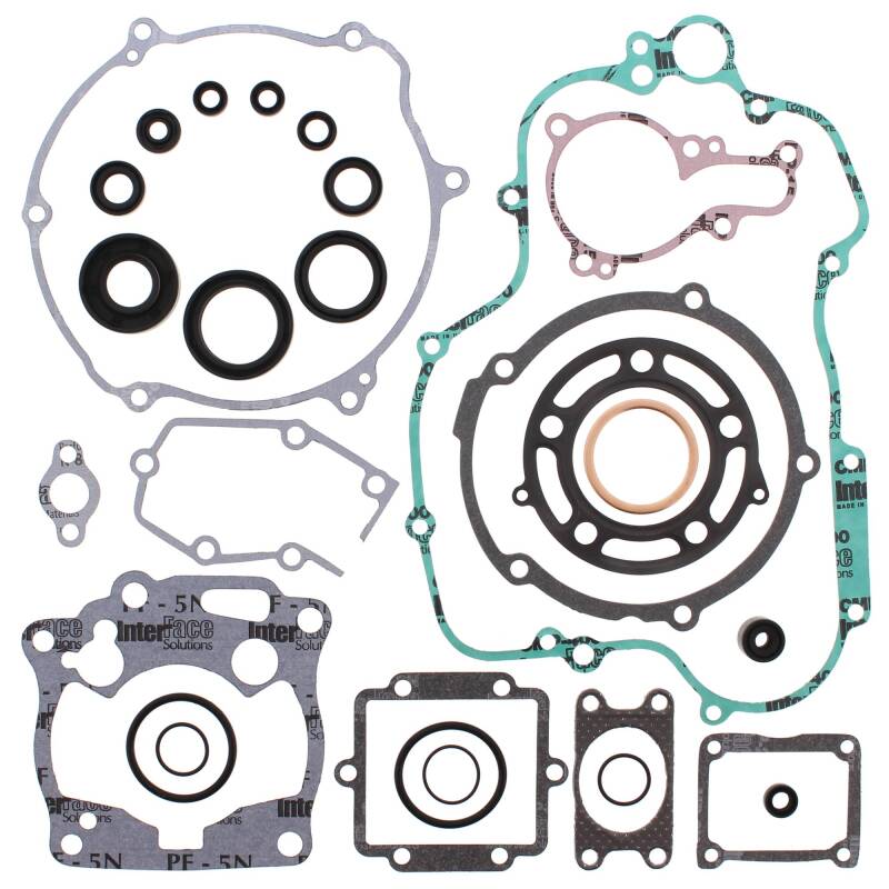 Vertex Gaskets 98-00 Kawasaki KX125 Complete Gasket Kit w/ Oil Seals Engine Hardware Vertex Pistons