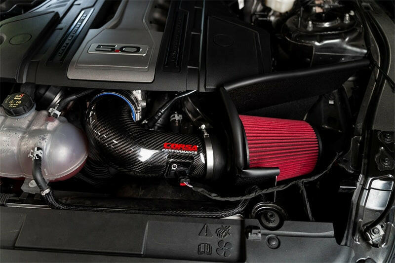 Corsa 2018-2023 Ford Mustang GT 5.0L V8 Carbon Fiber Air Intake with DryTech 3D Filter Cold Air Intakes CORSA Performance