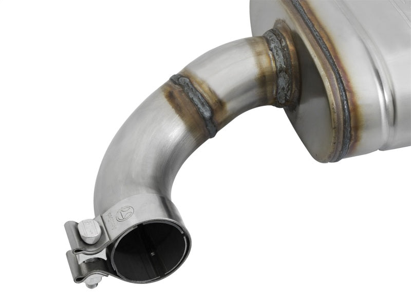 aFe MACHForce XP 2.5in 409 Stainless Axle Back Exhaust w/Stainless Tips 15-17 Ford Mustang I4-2.3L Axle Back aFe