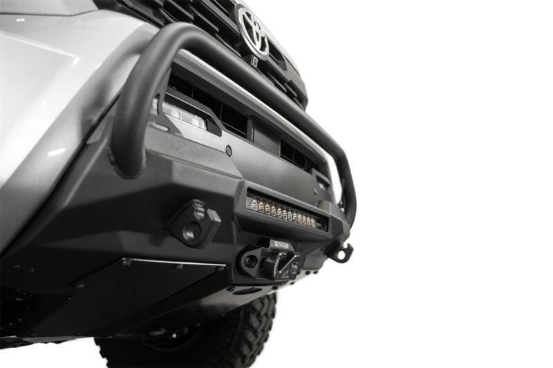 ADD 2024+ Toyota Tacoma Stealth Center Mount Winch Front Bumper w/ Top Hoop Bumpers - Steel Addictive Desert Designs