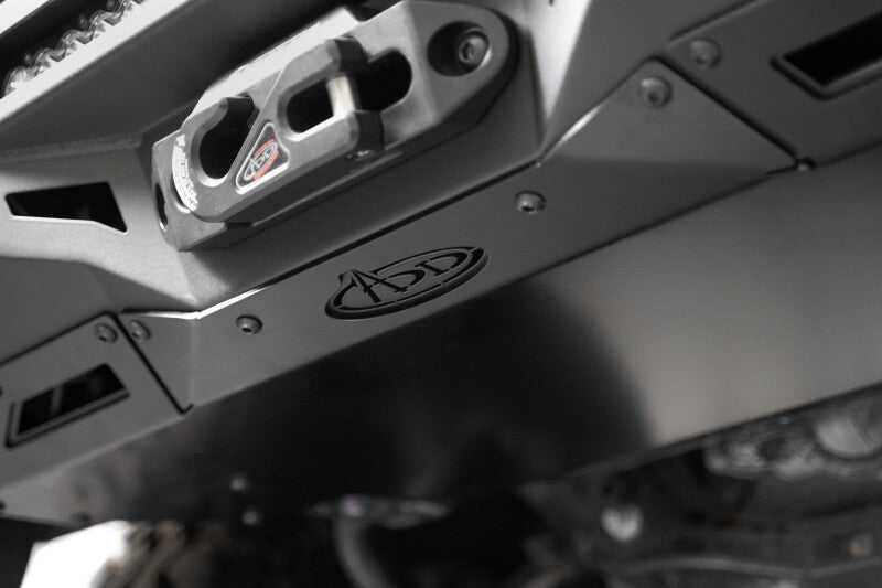 Addictive Desert Designs 2022+ Toyota Tundra Stealth Center Mount Front Bumper w/ Top Hoop Bumpers - Steel Addictive Desert Designs